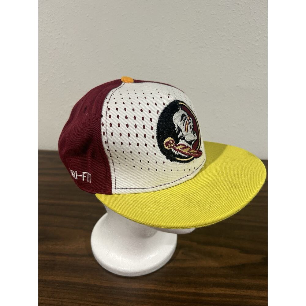 Florida State Seminoles Hat Cap Nike Dri Fit Snapback NCAA FSU Yellow Bill